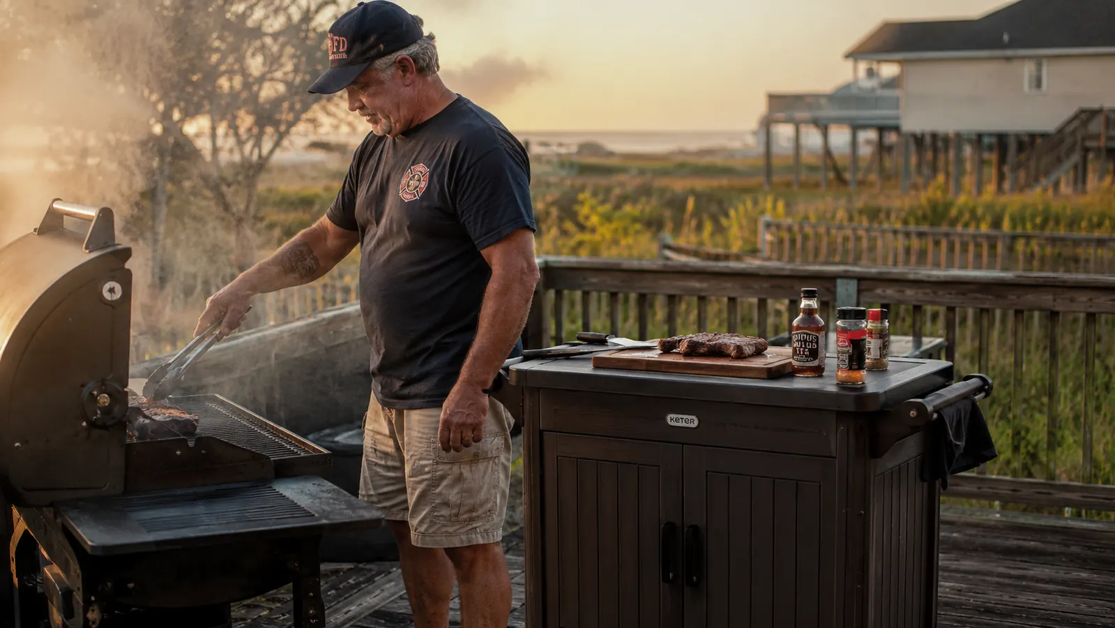 How to Organize a Grill Station With a Prep Cart