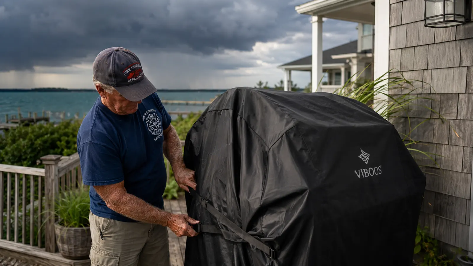 VIBOOS Grill Cover Review: A Year of Coastal Weather
